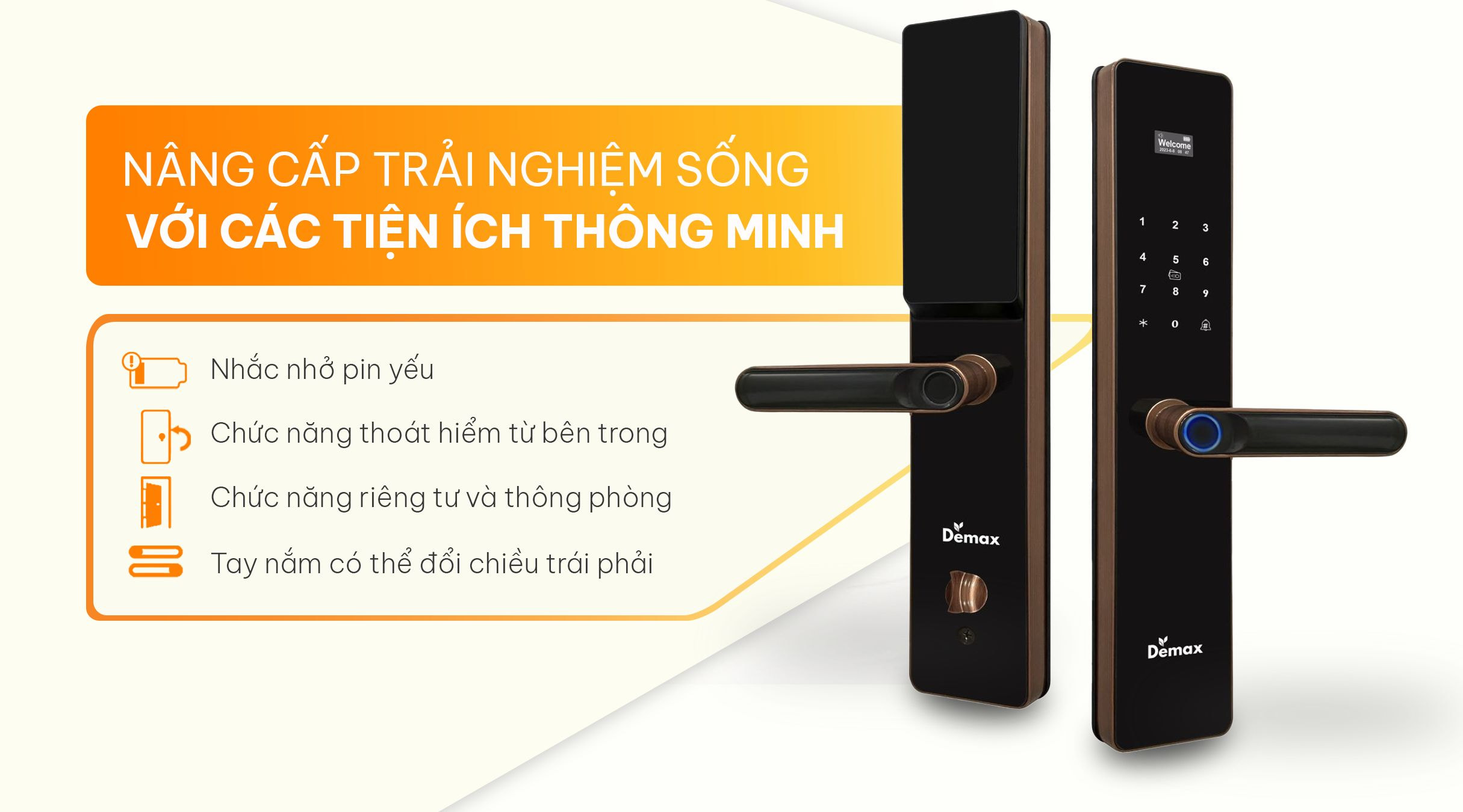 Tiện ích của khóa thông minh Demax EL-C622 AC APP Wifi